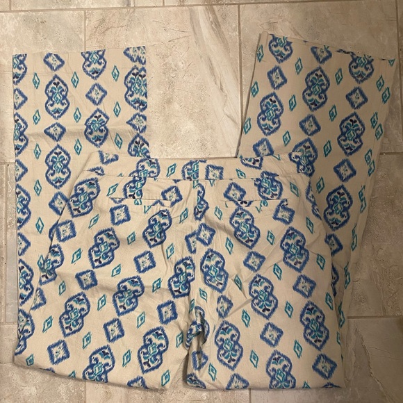 NWOT Willi Smith Aztec Boho Wide Leg Linen Pant - Picture 2 of 12